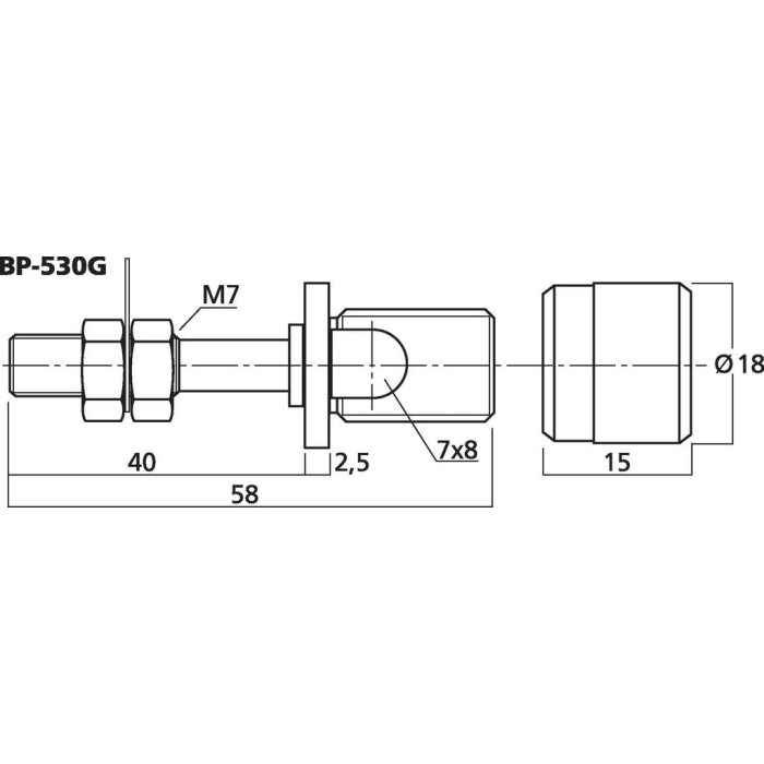 Входни клеми Monacor BP-530G
