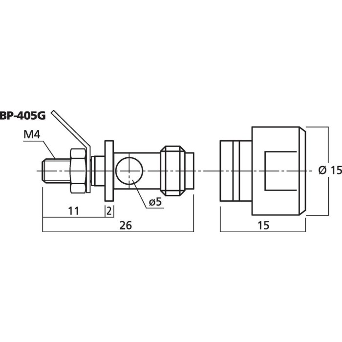 Входни клеми Monacor BP-405G