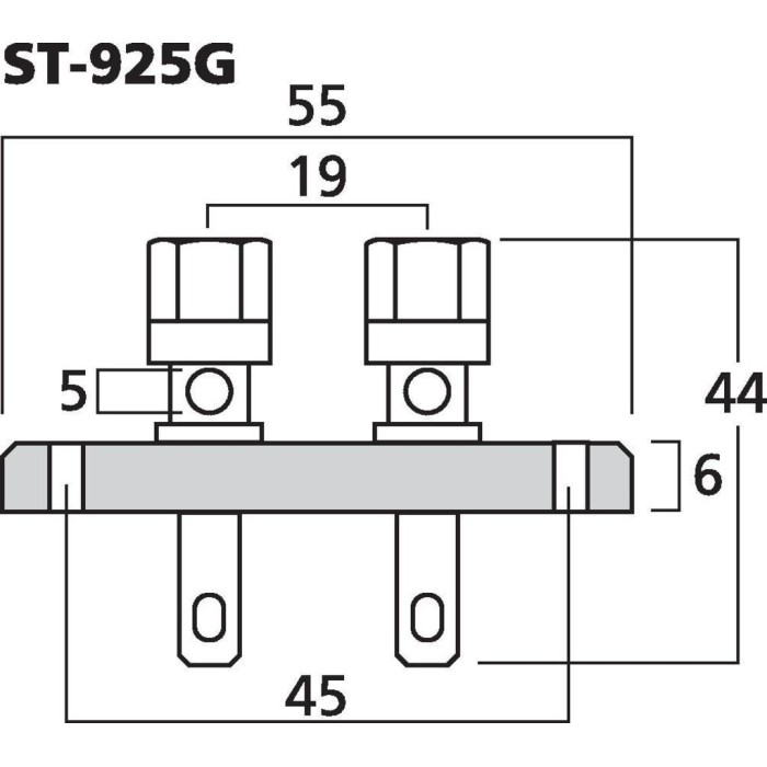 Monacor ST-925G Speaker terminal