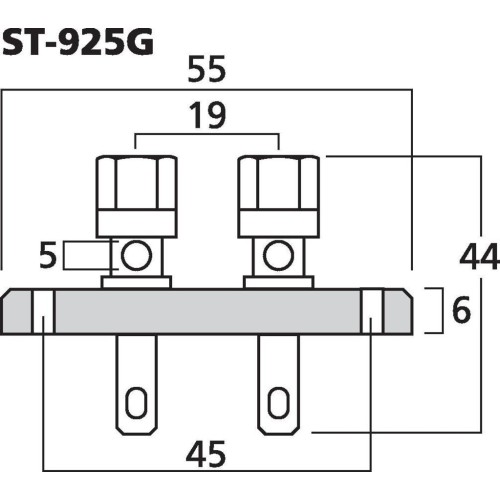 Monacor ST-925G Speaker terminal