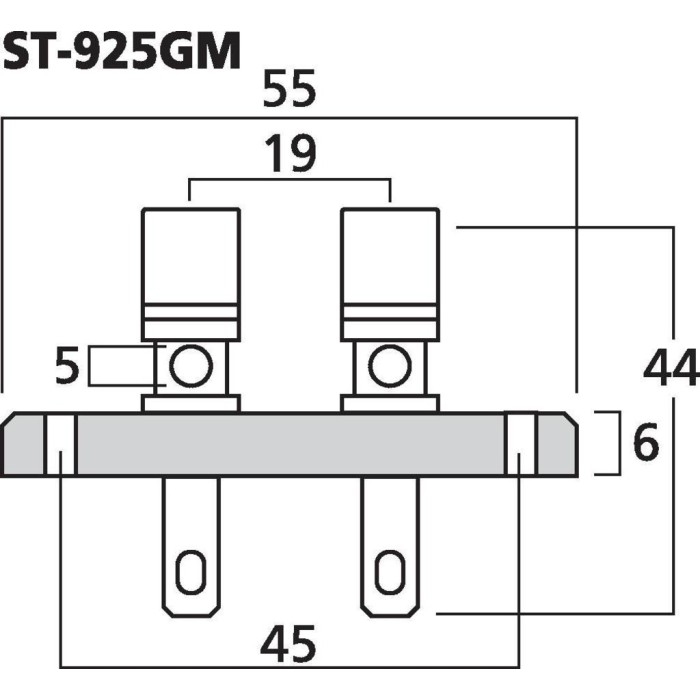 Терминал за говорители Monacor ST-925GM