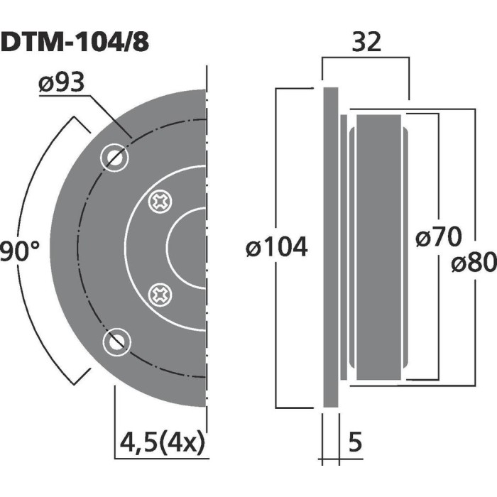 Monacor DTM-104/8