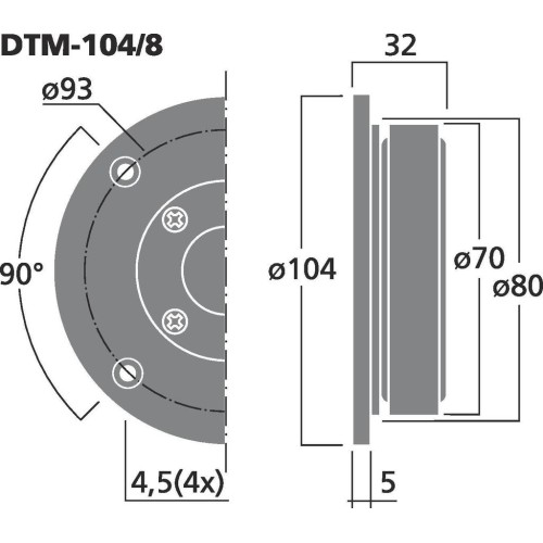 Monacor DTM-104/8