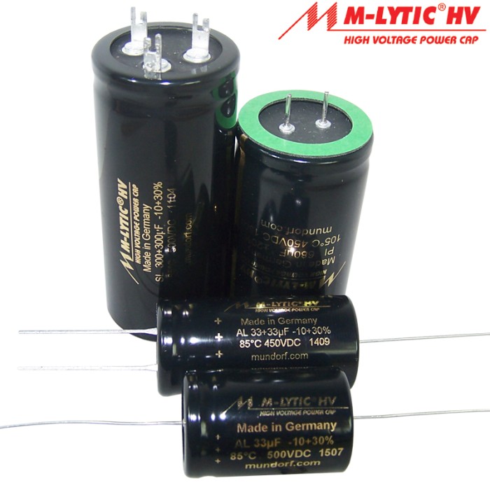 Захранващи кондензатори MUNDORF M-Lytic HV 500
