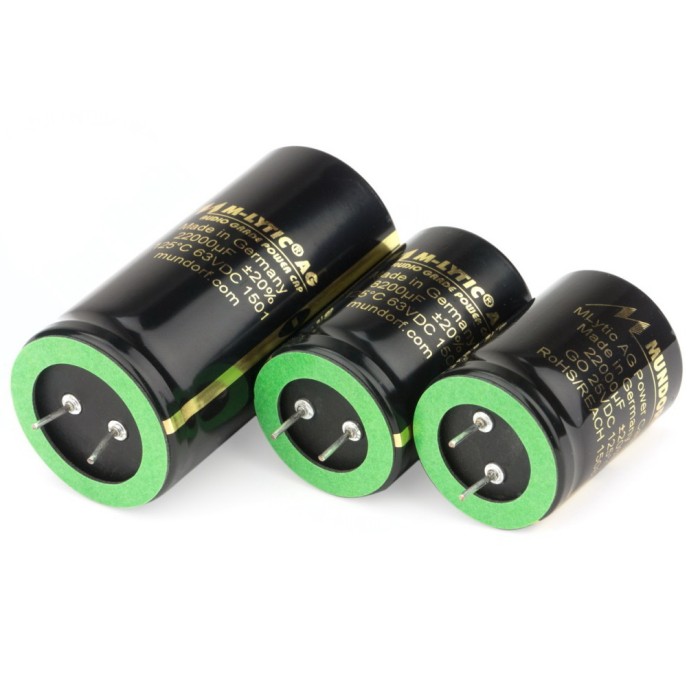 Захранващи аудио кондезатори MLytic AG MLGO-63VDC