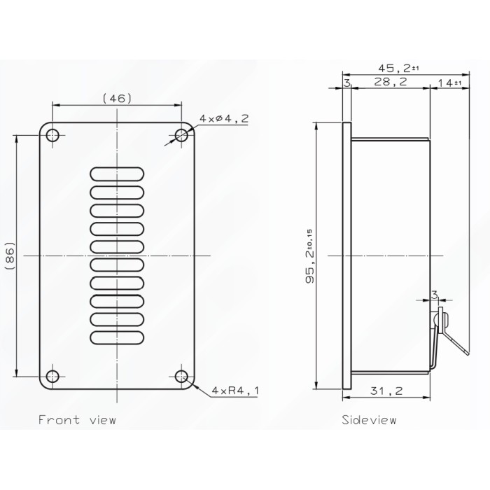Високочестотен звуков трансформър Mundorf AMTU80W1.1