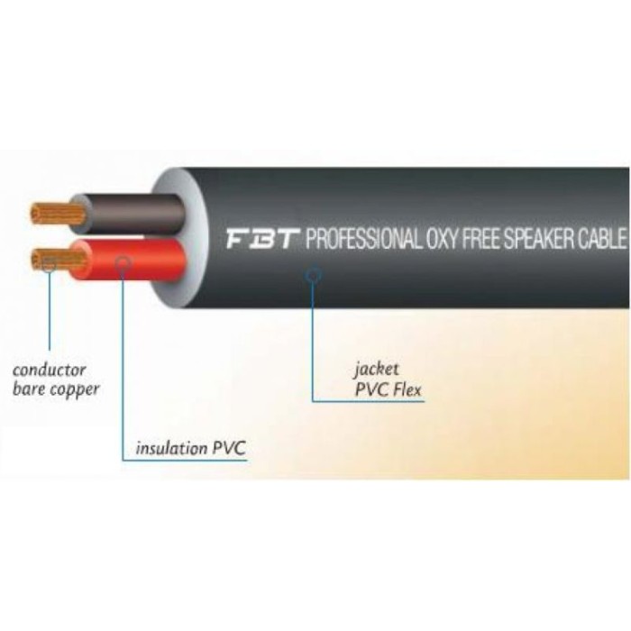 Професионален OFC кабел FBT S225 2x2.50mm2