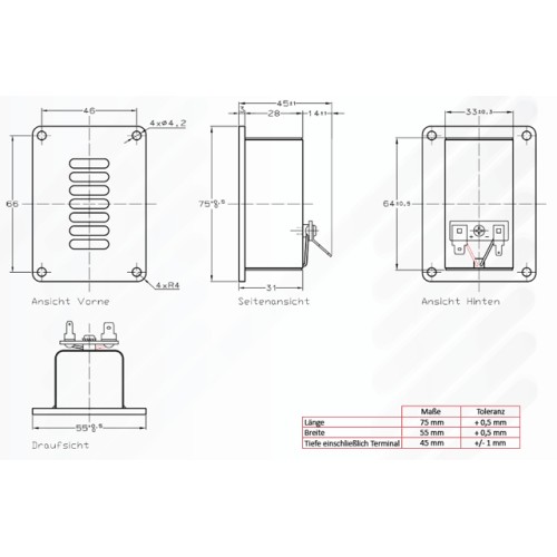 Високочестотен звуков трансформър Mundorf AMT U60W1.1