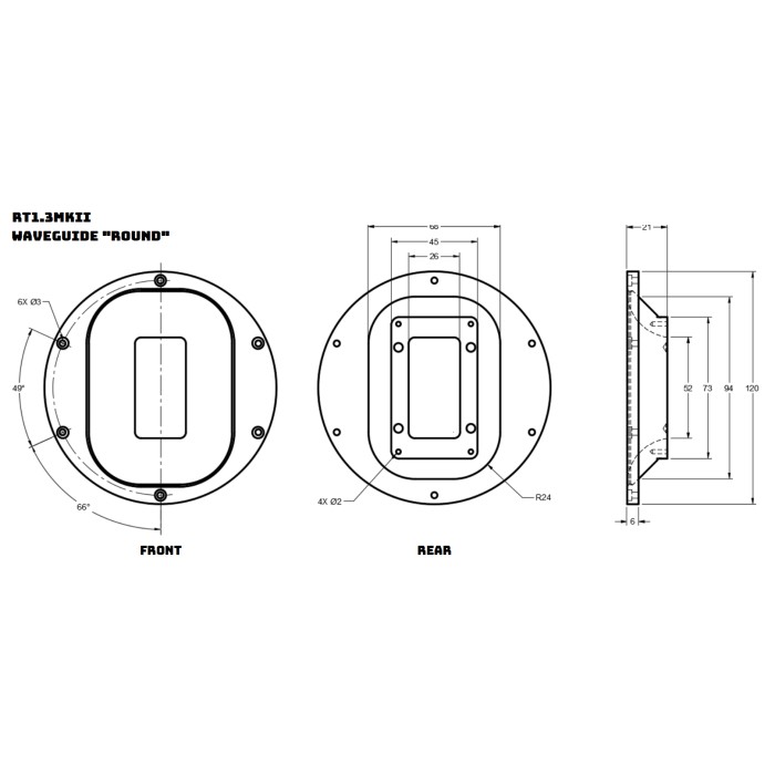 Exproject WG RT1.3E wave guide