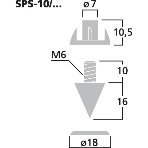 Комплект шипове за тонколони Monacor SPS 10 GO