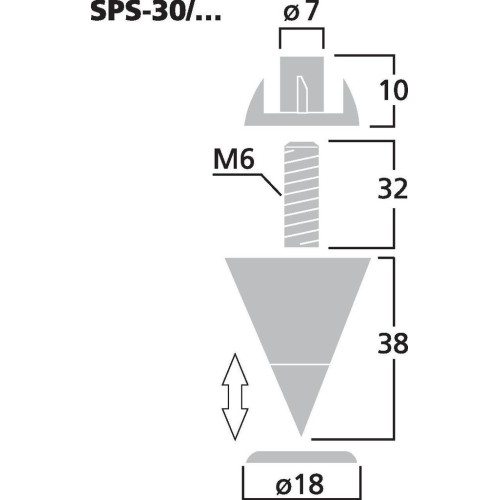 Комплект шипове за тонколони Monacor SPS-30SC