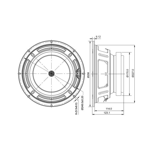 SB Audience BIANCO-10MW150 Mid-range Woofer