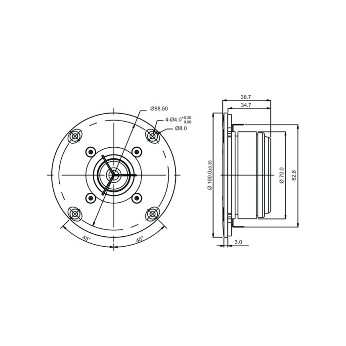 Куполен високотонов SB Acoustics SB26CDC-COOO-4