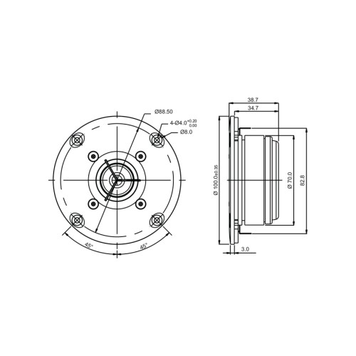 Куполен високотонов SB Acoustics SB26CDC-COOO-4