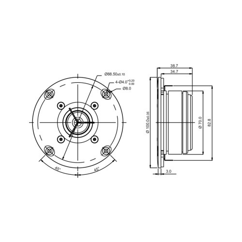 Куполен високотонов SB Acoustics SB26ADC-C000-4