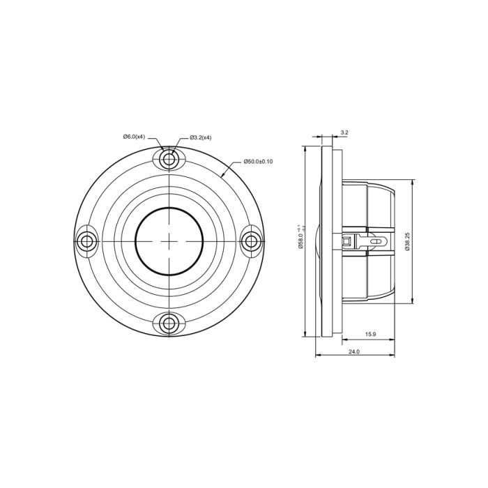 Куполен високотонов SB Acoustics SB21SDCN-C000-4