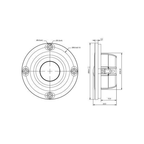 Куполен високотонов SB Acoustics SB21SDCN-C000-4