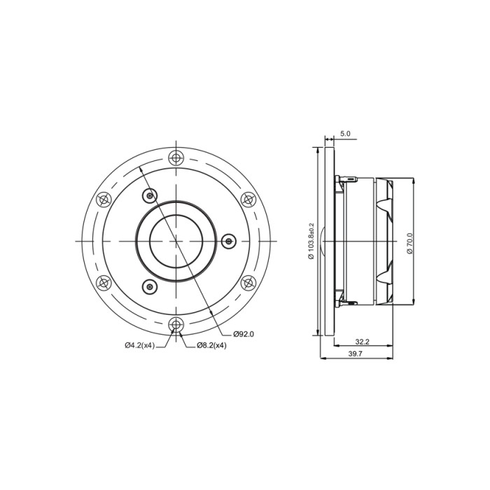 Куполен текстилен високотонов SB Acoustics SATORI TW29D