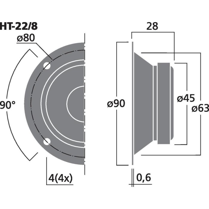 Monacor HT-22/8