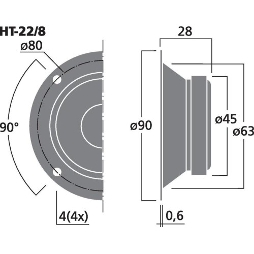 Monacor HT-22/8