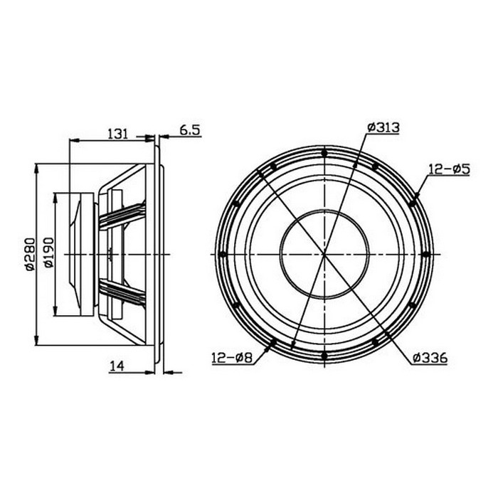 Басов говорител HIVI W12