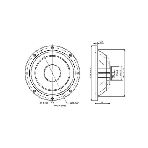 SB Acoustics SB29NRX-00 / Norex 10″ Passive Radiator