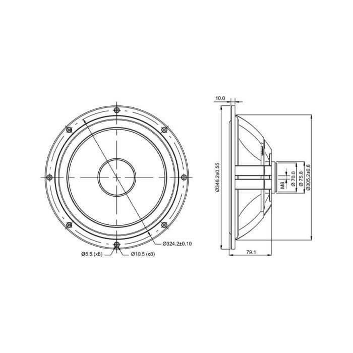 SB Acoustics SB34NRX-00 / Norex Passive Radiator