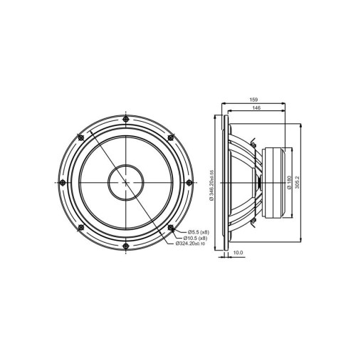 SB Acoustics SB34NRXL75-8 / Norex 12″