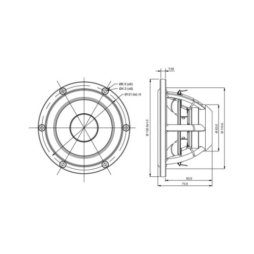 Среднотонов с 5″ конус от египетски папирус SATORI MR13P-4