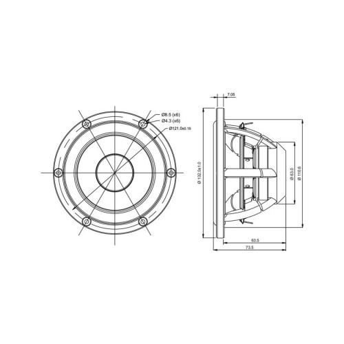 Среднотонов с 5″ конус от египетски папирус SATORI MR13P-8