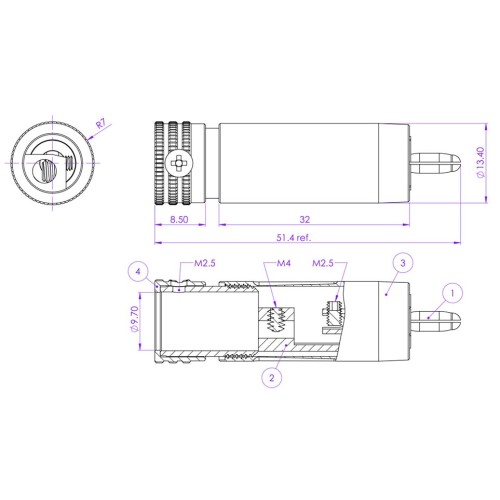 KÁCSA RP-85ST - RCA PLUG