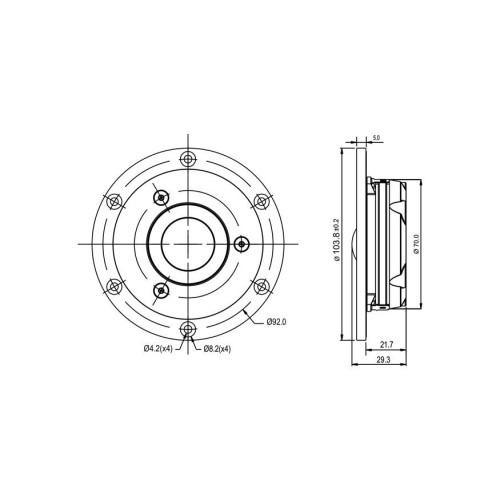 Куполен текстилен високотонов SB Acoustics SATORI TW29DN