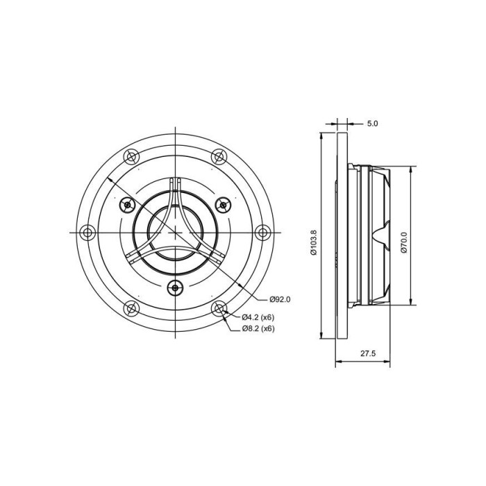 Куполен карбонов високотонов SATORI TW29TXN-B / TeXtreme