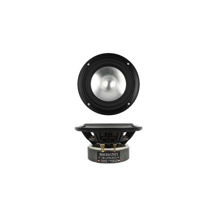 SB ACOUSTICS SB12PACR25-4 4” 4ohm Ferrite Aluminium Cone Midwoofer