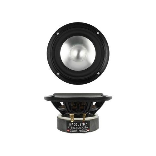 SB ACOUSTICS SB12PACR25-4 4” 4ohm Ferrite Aluminium Cone Midwoofer