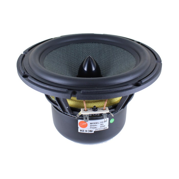Hi-Vi L6-4R Woven Kevlar Cone Woofer with Phase Plug