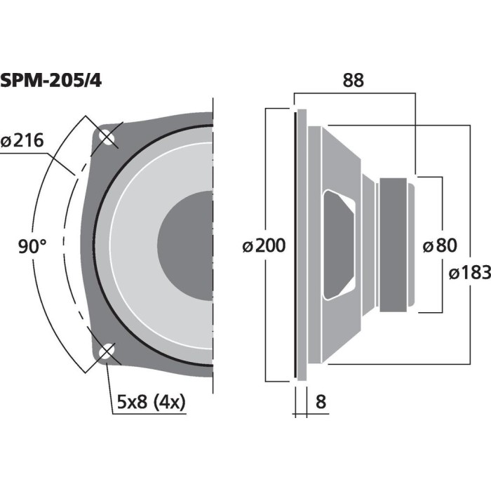 Monacor SPM-205/4