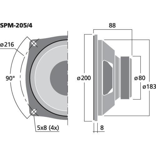 Monacor SPM-205/4