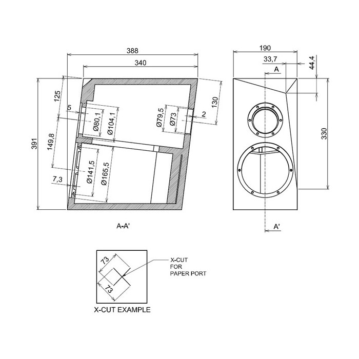 SB Acoustics Ara TX 2 way speaker kit