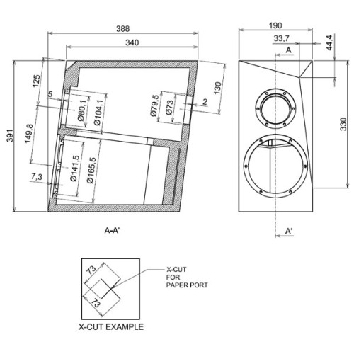 SB Acoustics Ara TX 2 way speaker kit