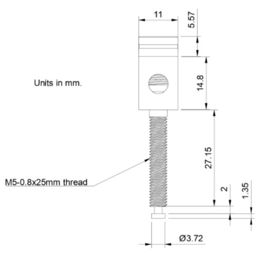Exproject Post 4 Set of speaker pole terminals