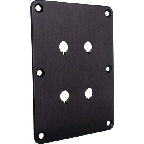 DBPP-BK Double Binding Post Plate Black Anodized