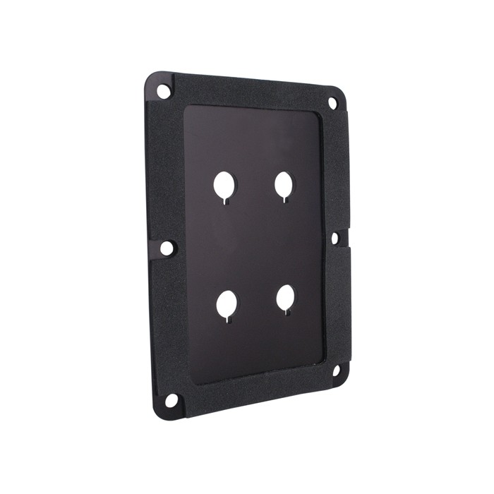 DBPP-BK Double Binding Post Plate Black Anodized