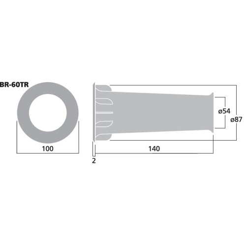 Monacor BR-60TR Bass-reflex tube