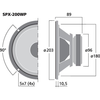 Monacor SPX-200WP 2