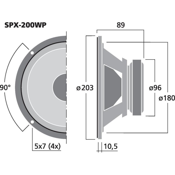 Monacor SPX-200WP