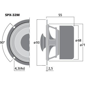 Monacor SPX-32M 2