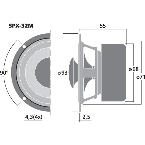 Monacor SPX-32M
