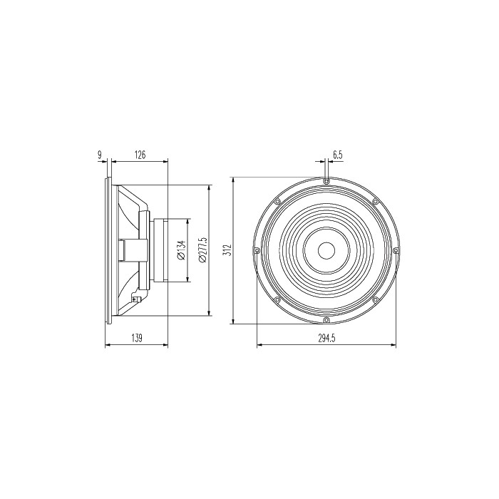Speaker Beyma 12GA50, 8 ohm, 12 inch