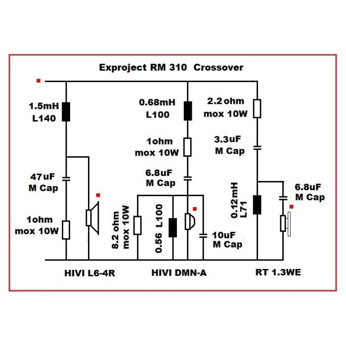 DIY комплект тонколони на части Еxproject RM 301 KIT